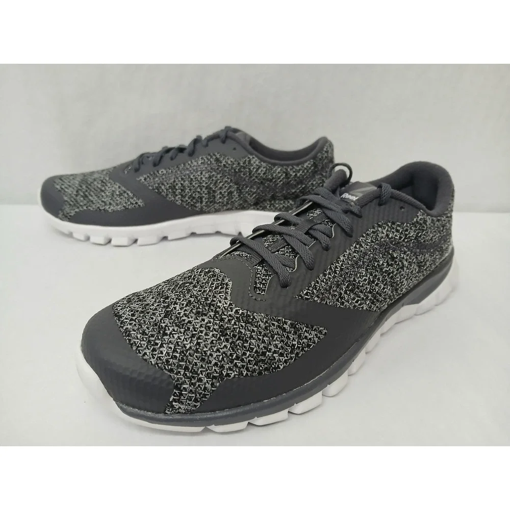 Reebok Mens Sublite Authentic 4.0 Ash Grey White Silver BS7105 Sz‎ 10